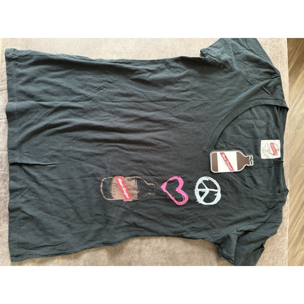 Red Stripe Wonens XL Ever Neck Tee